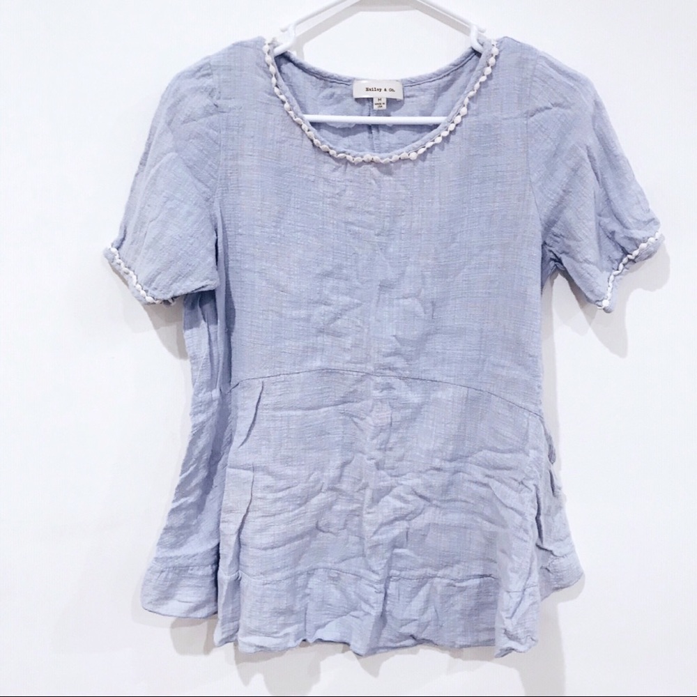 Baby blue blouse